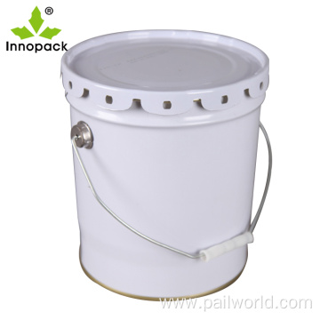 2 gallon small round paint metal bucket price